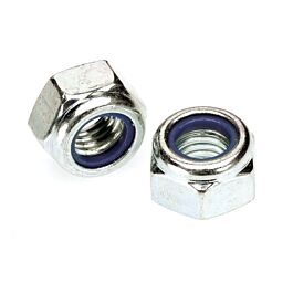 LOCK TIGHT NUT NYLON INSERT ZINC PLATED: LOCK TIGHT NUT - DE LAI PLASTIC