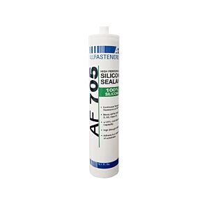 AF 705 Aluminum 100% Acetoxy Silicone Sealant 10.1oz Tube - 12/Case