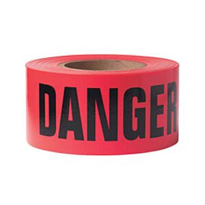 Red Danger Barricade Tape