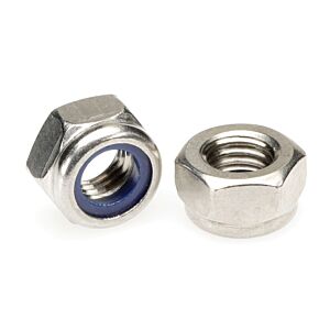 Hex Lock Nut Nylon Insert 18-8 Stainless Steel