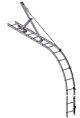 Curved Ladder Mount HDG - Galvanized Cable